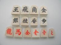 A set of Nekomado Shogi Board and 1-kanji Promotion Pieces